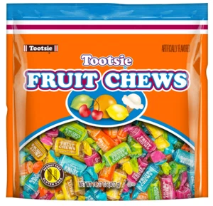 Tootsie Roll Fruit Chews, Assorted Fruit Flavors, 14.37 oz. Gluten Free - Picture 1 of 5