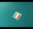 Small Italy Flag Front / helmet Reflective sticker _34 mm x 40 mm 