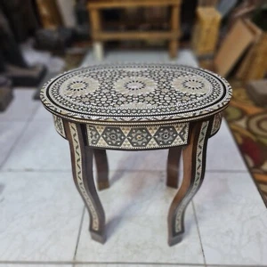 Tablero de mesa de madera egipcio hecho a mano con incrustaciones madre perla madera 18.8*12.9 - Imagen 1 de 21