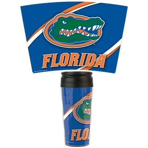 FLORIDA GATORS 16 OZ INSULATED TRAVEL COFFEE MUG HOT OR COLD NCAA LICENSED Cover