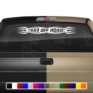#161 4X4 OFF ROAD Decal Sticker Windshield Window Vinyl Graphic Tribal Truck SUV - Picture 1 of 7