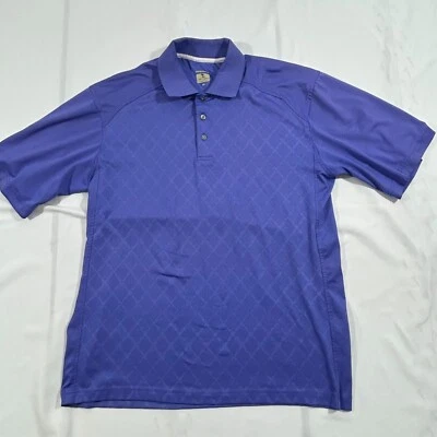 Lone Cypress Golf Polo Mens Shirt Iris Blue Size M Performance Pebble Beach A196 - Image 1 of 4