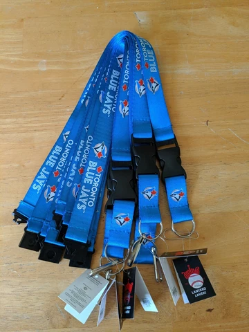 MLB Toronto Blue Jays Lanyard Key Ring Keychain ID Holder Cover