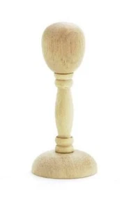 Dolls House Hat Holder Wooden Hair Wig Stand Miniature Bedroom Shop Accessory - Picture 1 of 8