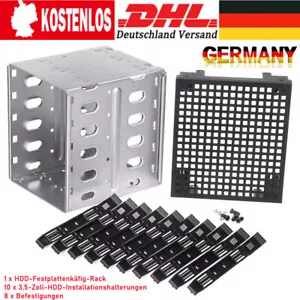 5 x 3,5Zoll Festplatteneinbaurahmen HDD Drive Cage Backplane Hot Swap Käfig -DHL - Bild 1 von 23