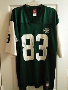 NFL New York Jets Football Jersey-#83 Moss-Green/White-Size L-Reebok - Picture 1 of 5