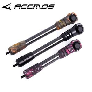 Archery Compound Bow Stabilizer 3k Pure Carbon 6/8Inch Shock Absorber Dampener