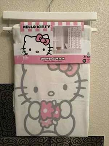 Hello Kitty Shower Curtain 72inx72in flowers NEW - Picture 1 of 3