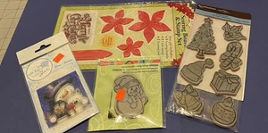 Posten 4 neue Weihnachtsmarken plus Weihnachtsstern-Anzeiger, Schneemänner, Baum, Geschenke - Bild 1 von 6