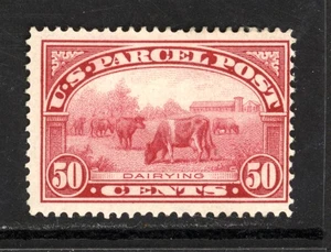 SCOTT Q10 1913 50 CENT DAIRYING PARCEL POST ISSUE MH OG F CAT $95! - Picture 1 of 2