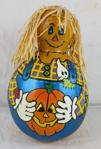 GORD ART DECO HOLLOWEEN SPAVENTAPASSERI DIPINTO A MANO GRANDE 12" ALTO - Foto 1 di 7