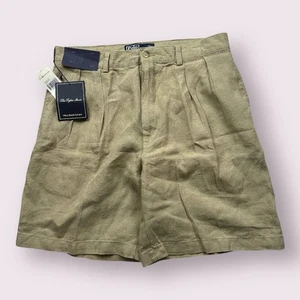 Vintage Neu mit Etikett Polo Ralph Lauren Tyler Leinenshorts für Herren 90er Gr. 34 beige - Bild 1 von 12