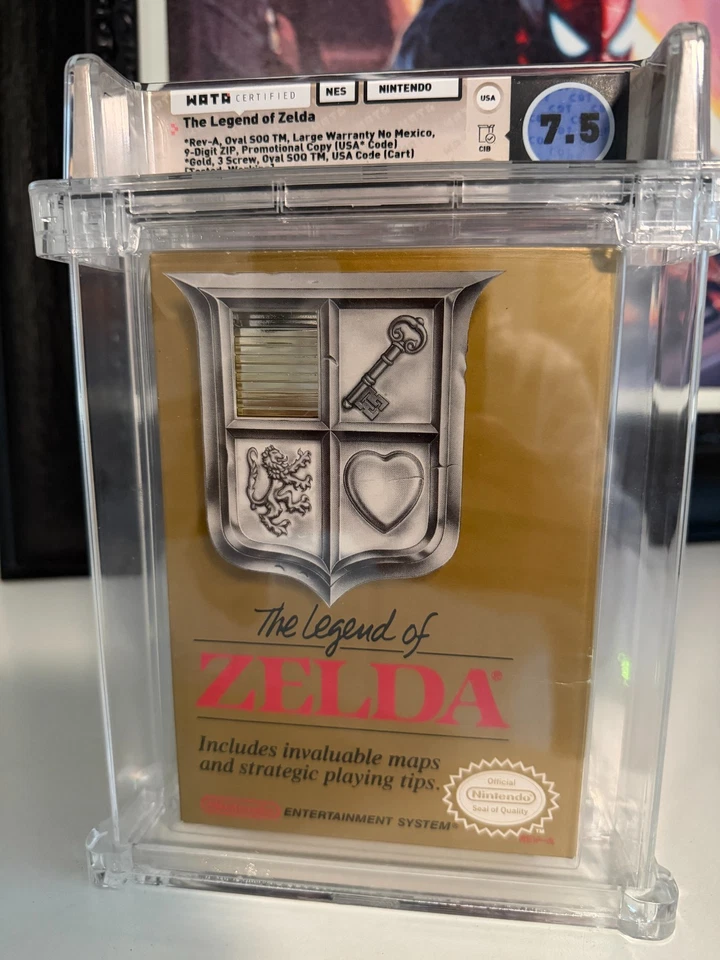 The Legend of Zelda Nintendo NES - Completo en Caja (CIB) - Clasificado Wata 7.5 Dorado Foto 1 de 4