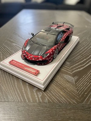 1/18 Ivy Models Lamborghini Aventador Novitec Liberty Walk LV Cuero 30 piezas Foto 1 de 4