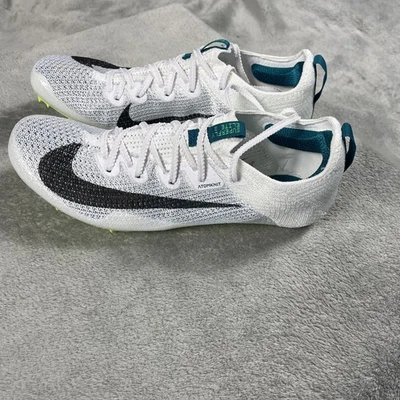 Nike Zoom Superfly Elite 2 Flyknit White Green Spikes Men’s Size 7 *No Spikes* - Image 1 of 4