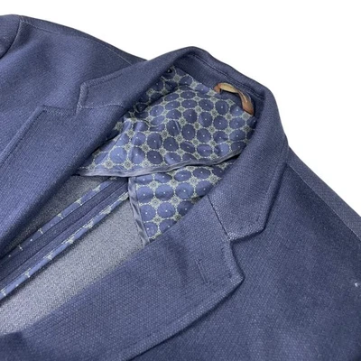 Tasso Elba Island Men’s Unstructured 2-Button Knit Blazer Navy Blue • XL | 45-47 - Image 1 of 4