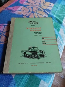 Land Rover Serie II original 1961 Werks Werkstatthandbuch sehr guter Zustand 88 109 Serie 2 - Bild 1 von 23