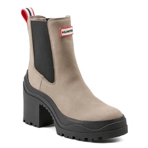 Hunter Miana Women's Rain Boots, Dark Natural, W9 - Picture 1 of 7