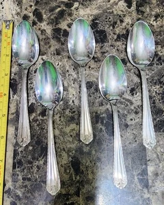 SET BESTEHEND AUS 5 EINGESTELLTEN VINTAGE DREAM VERSILBERTEN DPS1 TEELÖFFELN/TEELÖFFELN 🍵 - Bild 1 von 11