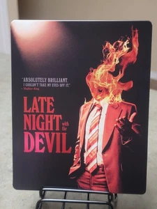 Late Night With the Devil Blu-ray + Dvd Steelbook w/ j-card & clear bag 2024 - Picture 1 of 6
