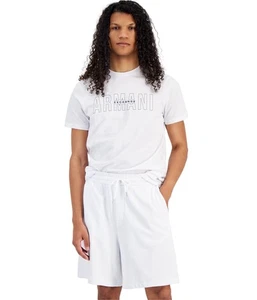 Armani Mens Logo Drawstring Casual Bermuda Shorts - Picture 1 of 1