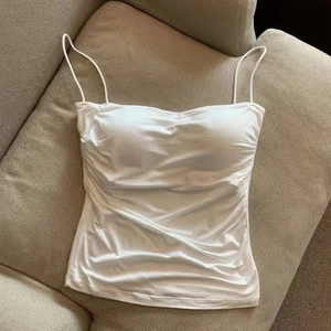 Sexy Tank Top for Women with Built In Bra Spaghetti Strap Casual Summer Style - Picture 1 of 43