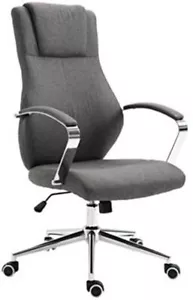 Contemporary Executive Stylish Swivel Office Chair Adjustable Fabric - Picture 1 of 7