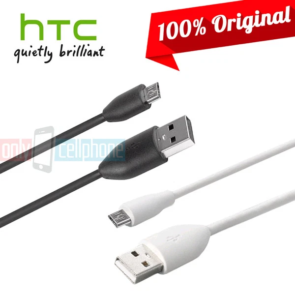 Original HTC OEM Charge Data Cable MicroUSB Black White 3FT 6FT for One M9 M8 M7 - Image 1 of 1