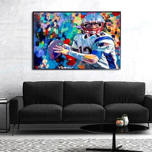 Sale TOM BRADY Handmade Painting 36"W X 24"H, Winford Was $2,495 NOW $795 - Picture 1 of 16
