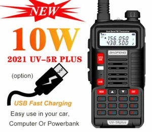 BAOFENG UV5R PLUS WALKIE TALKIE HAND FUNKGERÄTE VHF/UHF 128CH SPRECHFUNKGERÄTE - Bild 1 von 7