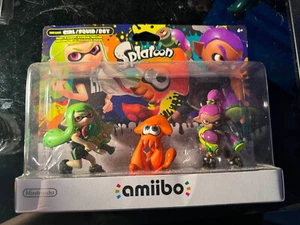Nintendo Splatoon Amiibo 3er Pack Inkling Alternative Farben Selten Brandneu Sealed - Bild 1 von 2