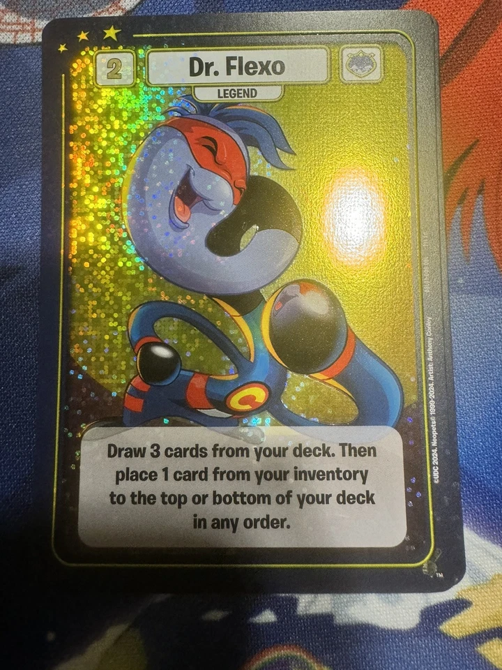 Neopets Battledome TCG FOIL Dr. Flexo OBL Season One Promo - Image 1 of 1