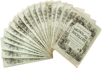DICKENS. Life and Adventures Of Nicholas Nickleby. FIRST EDITION IN 19 PARTS - Image 1 of 4