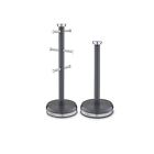 Tower Belle Mug Tree and Towel Pole Set, Stainless Steel, Graphite T826172GRP