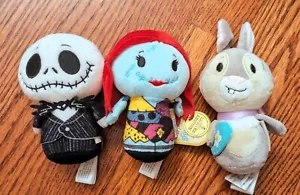 Disney Hallmark Itty Bitty Plush Doll Lot: Jack Skellington, Sally, & Thumper - Picture 1 of 3