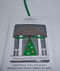 Ornamento natalizio in metallo gazebo canale marchio nuovo con carta H29 - Foto 1 di 5