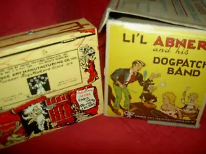 Li'l Abner Dogpatch Band, Unique Art Mfg. Co. (boxed) working tin wind-up toy - Picture 1 of 14