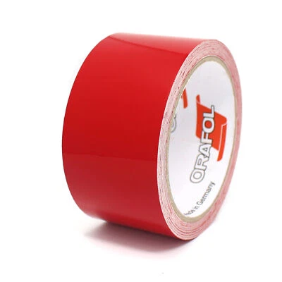 10m Zierstreifen 50mm Karminrot Auto Motorrad Dekorstreifen Seitenstreifen Folie - Bild 1 von 4