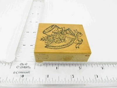 Victorian Rose Bonnet Rubber Stamp - Stamp Set B111 - Image 1 of 4