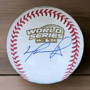 David Ortiz MLB Boston Red Sox 2004 World Series Autographed Baseball Beckett - Picture 1 of 3