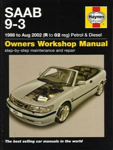 Saab 9-3 Manual Servicio Reparación Tienda Haynes Book Chilton Convertible Turbo - Imagen 1 de 1