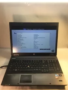 HP EliteBook 8740w 17" Laptop Intel Core i5 M560-BOOTS/MISSING KEY- MZ - Picture 1 of 6
