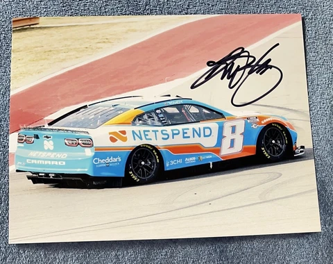 Kyle Busch Signed 8x10 Photo Netspend Car on the Track NASCAR COA Cover
