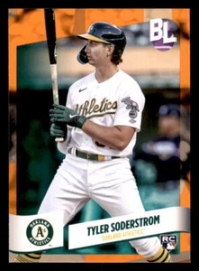 2024 Topps Big League Electric Orange #135 Tyler Soderstrom Oakland Athletics RC - Picture 1 of 2