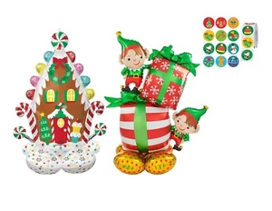 Globos Airloonz para casa de pan de jengibre y elfo de Navidad decoraciones fiesta de cumpleaños - Imagen 1 de 1