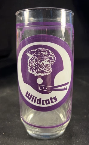 Vintage 1976 Sam's Collector's Series Glass KS Wildcats Pint Glass Cover