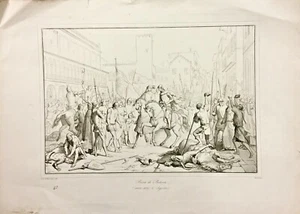 1863 INCISIONE PRESA DI PADOVA NEL 1337 Viviani - Imagen 1 de 1