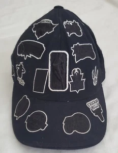 Adidas NBA Team Logos All Over Ball Cap Hat Bulls Grizzlies Rockets Hawks Black - Picture 1 of 14