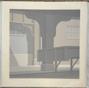 RARE Original SAUL CHASE NEW YORK CITY Subway Architecture GEOMETRIC Silkscreen - Picture 1 of 13