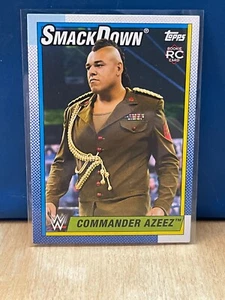 2021 WWE Topps Heritage #56 Commander Azeez Rookie Card RC - Picture 1 of 2